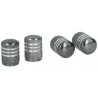 Dunlop, Szelepsapka, ALU, Műanyag maggal, Szürke, 4db