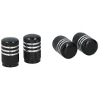 Dunlop, Szelepsapka, ALU, Műanyag maggal, Fekete, 4db