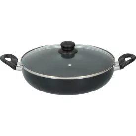 Alpina, Indukciós Serpenyő, 28 cm, Üvegfedővel