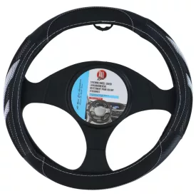KORMÁNYVÉDŐ 38CM FEKETE/FEHÉR 