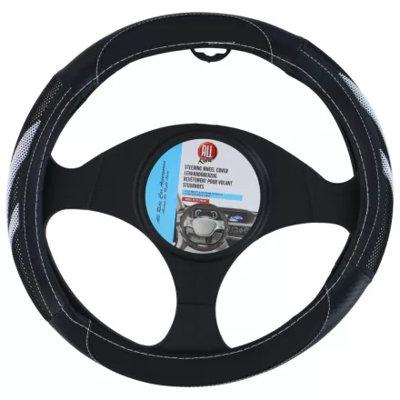 KORMÁNYVÉDŐ 38CM FEKETE/FEHÉR 