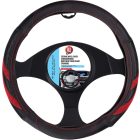 All Ride Kormányvédő - Műbőr - Fekete/Piros - 38cm