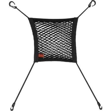 BLACK+DECKER Autós tárolóháló -  30 x 28 cm - Hálós zsebbel a hátsó ülésen - Fekete