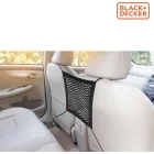 BLACK+DECKER Autós tárolóháló -  30 x 28 cm - Hálós zsebbel a hátsó ülésen - Fekete