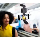 Grundig 3 az 1-ben szelfi stúdió vlogging készlet világító mikrofonnal és állvánnyal