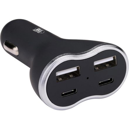 All Ride, Szivargyújtós Töltő, 2xUsb/USb-C, 12/24V