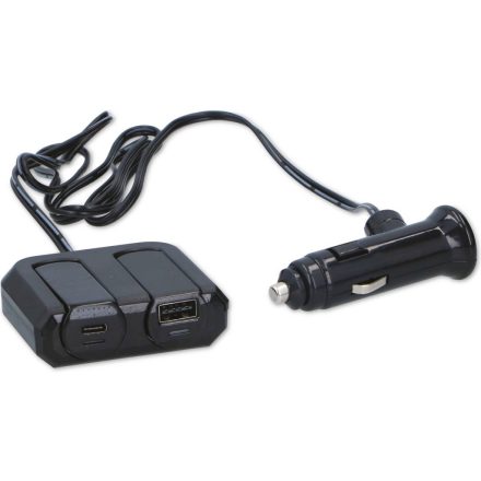 Dunlop, Szivargyújtó Elosztó Usb/USb-C, 2-es