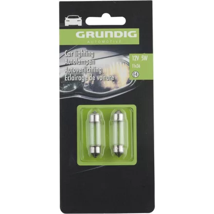 Grundig, Szofita Izzó, 12V 5W 36mm, 2db