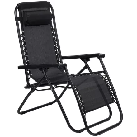 Fekete Összecsukható Kempingszék