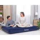BESTWAY Dupla felfújható ágy pumpa nélkül 191x137x22cm kék