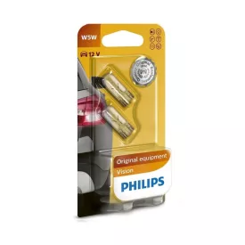 Philips üvegfejű izzó W5W 12V 2DB