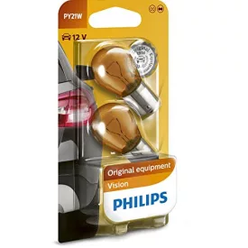 Philips, PY21W Sárga Izzó, 12V 21W Párban