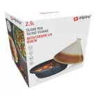 ALPINA TAJINE EDÉNY HÚS ÉS ZÖLDSÉG PÁROLÁSÁHOZ KERÁMIA FEDÉL  30X25CM