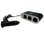 All Ride 3-as Szivargyújtó Elosztó Külön Kapcsolókkal és USB Kimenettel 12/24V