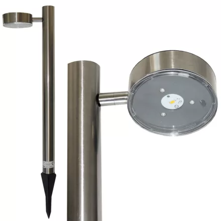 KERTI LÁMPA SZOLÁR GRUNDIG INOX 65CM