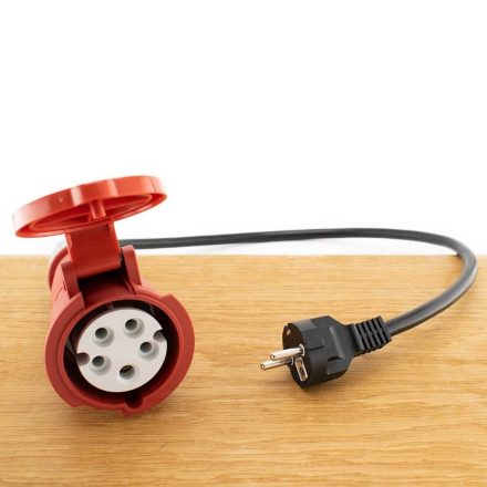 Blaupunkt, Adapter Kábel Elektromos Autóhoz, Piros CEE/Schuko