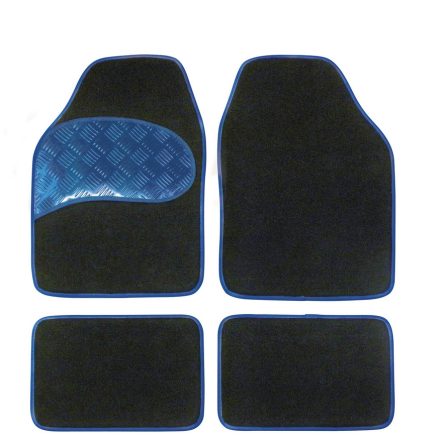 Carpoint, Autószőnyeg, Textil, Fekete és Kék
