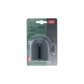 Carpoint, zárható műanyag vonóhorogkupak, fekete színű