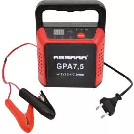 Absaar, Akkutöltő, GPA7.5, 2/4/7,5A, 6/12V