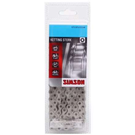 SIMSON Strong (Erősített) - Kerékpárlánc - 112L - 1/2x1/8"