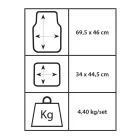 OtoTop PVC Autószőnyeg Astro 4 db-os