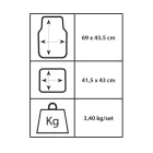 OTO TOP 4 db-os univerzális PVC autószőnyeg készlet – STRATOS EVO