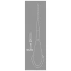 YNERGIE, Univerzális alu antenna szár- fekete - 12cm 5/6mm
