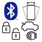 MaxSpeed, bluetooth központi Zár Modul 2 kulccsal