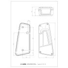 Utánfutó hátsó világítás 5 funkciós balos RL20