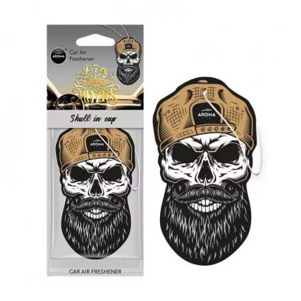 Aroma Car, Illatosító, Koponya Baseball Sapkában