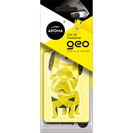 Aroma Car, Illatosító, Geo Dog Yellow Vanília Noire