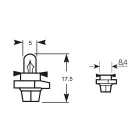 Ring, Izzó Műszerfalba, 1,2W, 12V, Fekete