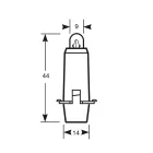 Ring, Izzó Műszerfalba, 2CP, 12V, Foglalatos