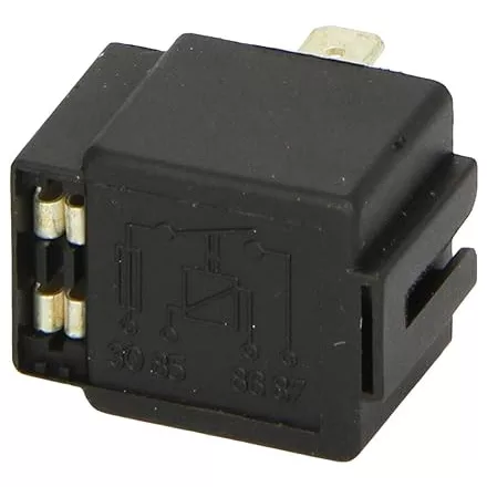 RELÉ 12V 30A 4 LÁBÚ+BIZTOSÍTÉK 30A