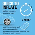 Ring Akkumulátoros Kompresszor 12V 180W