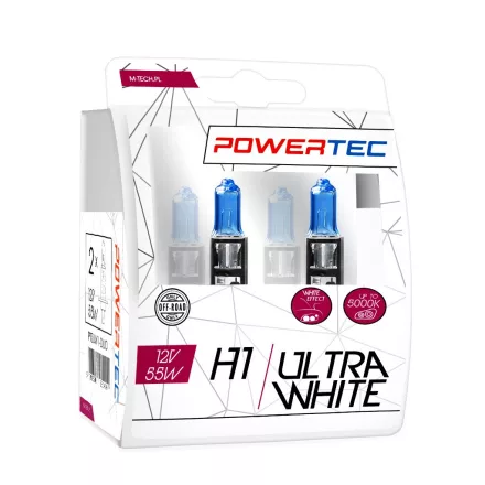 M-TECH IZZÓ 12V H1 55W POWERTEC ULTRA WHITE PÁR