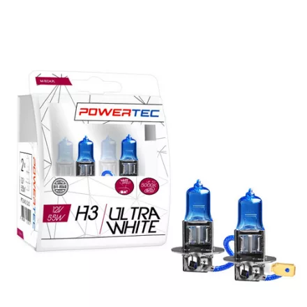 M-Tech, H3 Izzó, Ultra White, 12V 55W Párban