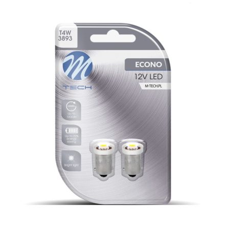 M-TECH IZZÓ 12V BA9S LED SMD FEHÉR PÁR