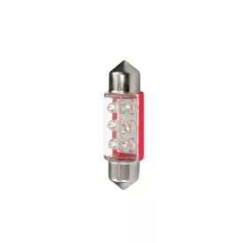   M-Tech, IZZÓ, 12V, C5W, LED, SZOFITA, 36MM, 6XLED, PIROS, PÁR