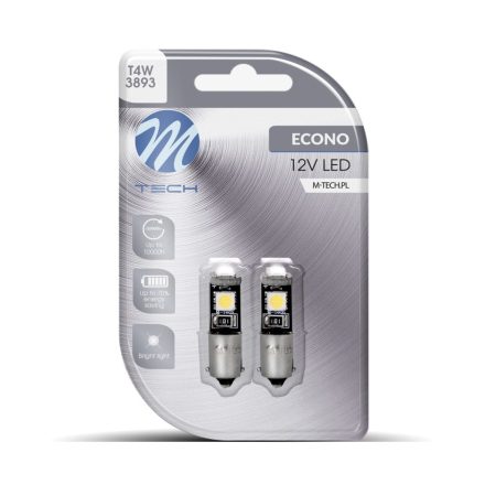 M-Tech, LB319W, T4W Led Canbus, Fehér, 12V BA9S