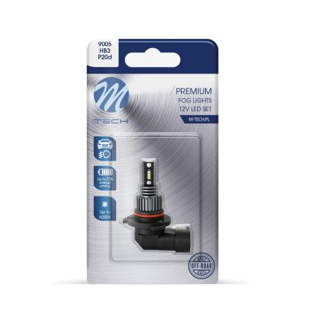 M-Tech, LB505W-01B HB3 Led Izzó, Fehér