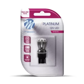 M-Tech, LB823R-01B, T20 Led Izzó, Piros, Canbus 12V W21/5W