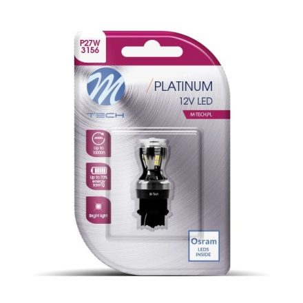 M-Tech, Platinum, P27W Led Izzó Canbus, W2,5X16D