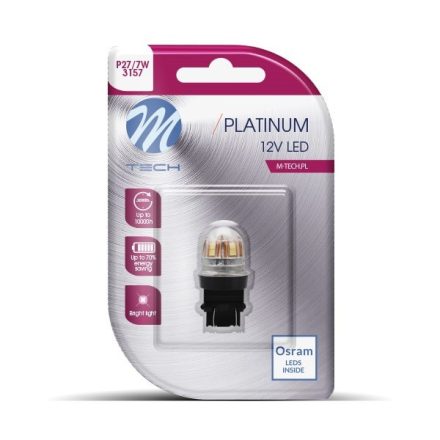 M-Tech, Platinum, P27/7W Led Izzó Canbus, W2,5X16q