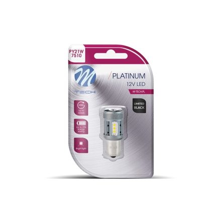 M-Tech, LB853R01B, P21/5W Led Izzó, Piros, Canbus