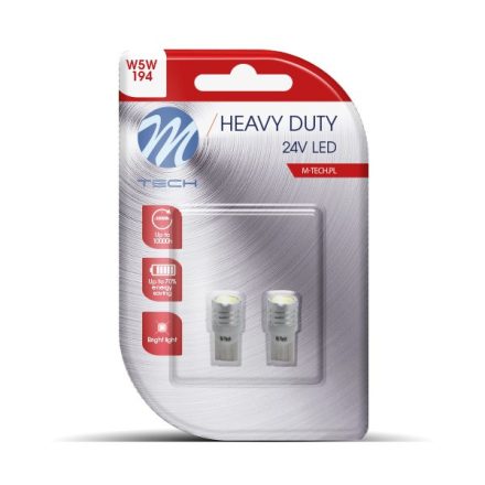 M-Tech, W5W Led Canbus, Fehér, 24V