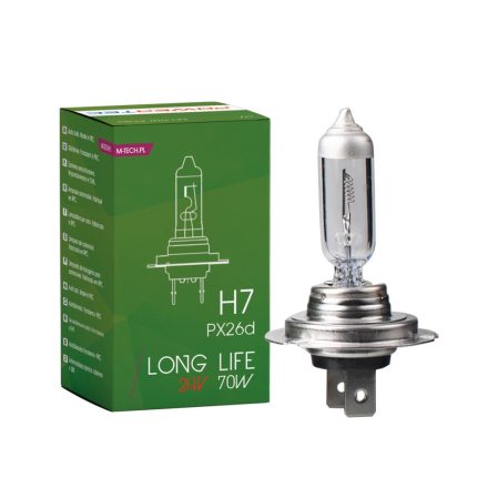M-Tech, H7 Izzó, 24V 70W, Long Life