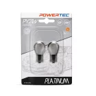 M-Tech, POWERTEC IZZÓ 12V 21W BAU15S BOROSTYÁN PÁR KRÓMOZOTT