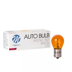 M-TECH IZZÓ 12V 21W BOROSTYÁN DB PY21W BAU15S