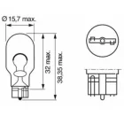 M-TECH IZZÓ 12V 16W T15 DB